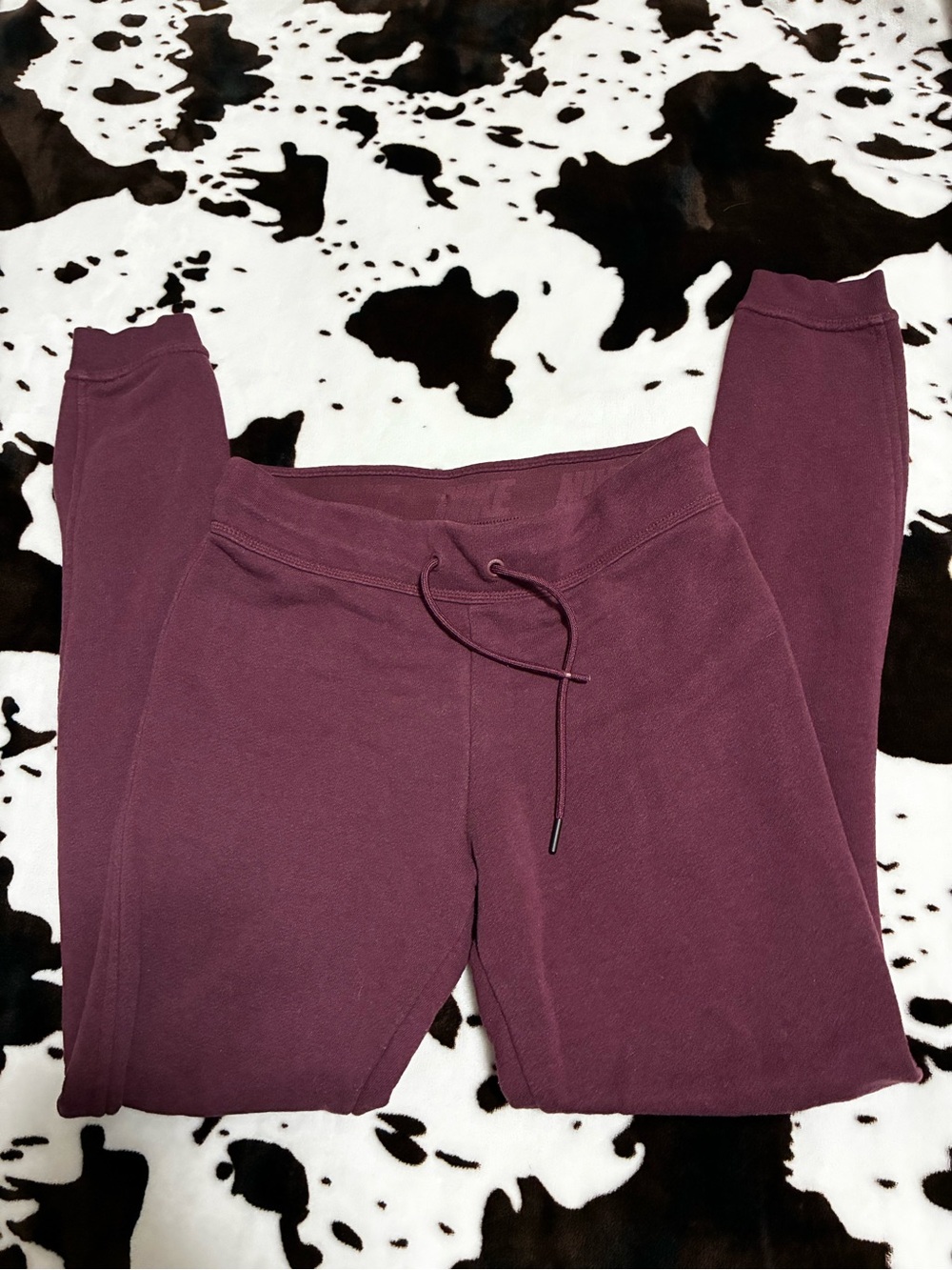 Kids Burgundy Drawstring Jogger Bottoms